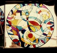  Circulo de diseño abstracto año 1970.-
cod:106
